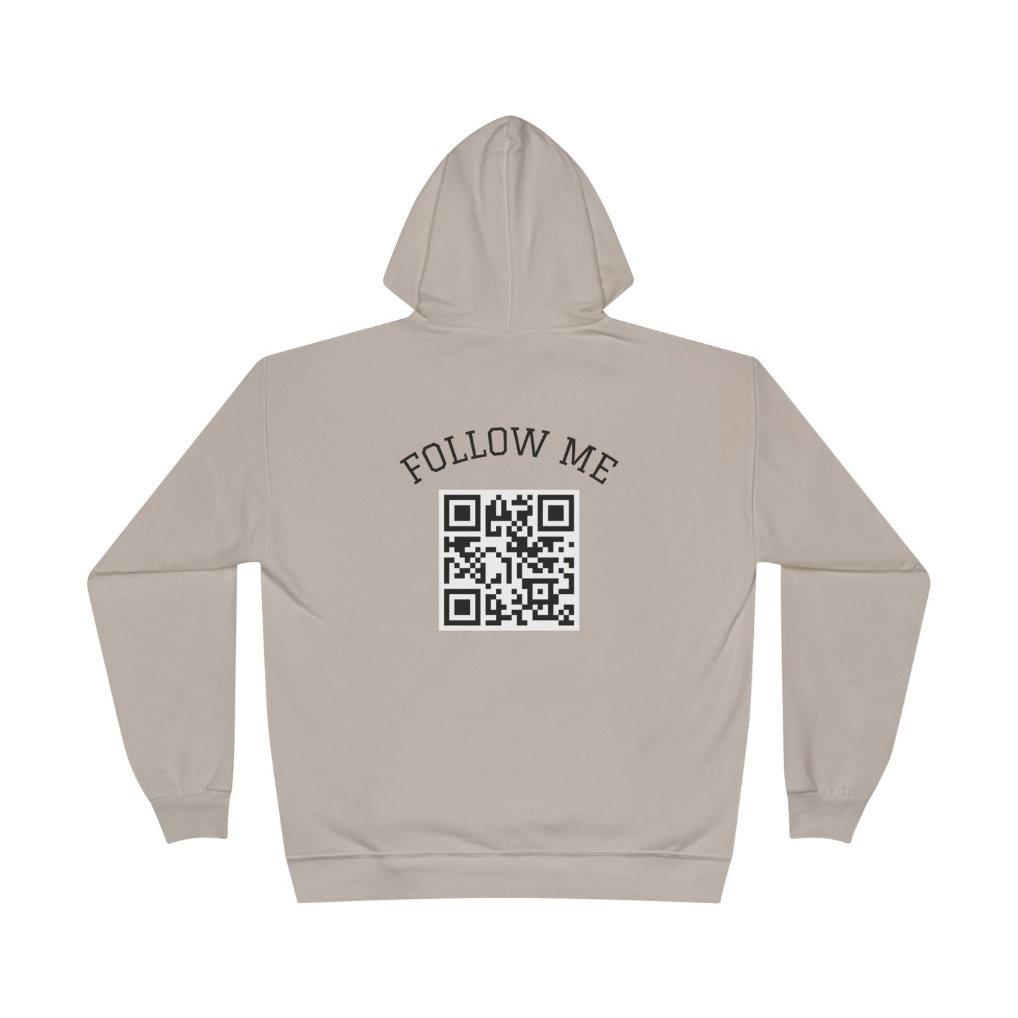 Eco-Friendly Follow Me Hoodie, Unisex Pullover, Sustainable Sweatshirt, Casual Streetwear, Gift for Friends, Everyday Wear