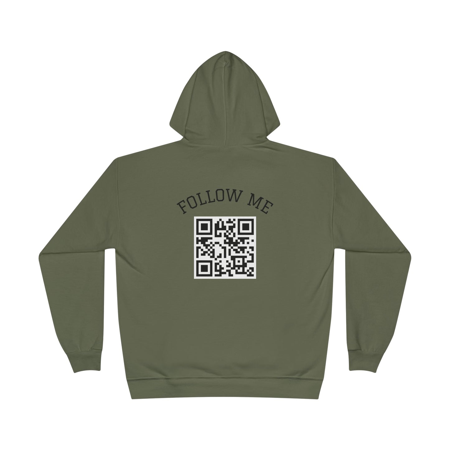 Eco-Friendly Follow Me Hoodie, Unisex Pullover, Sustainable Sweatshirt, Casual Streetwear, Gift for Friends, Everyday Wear