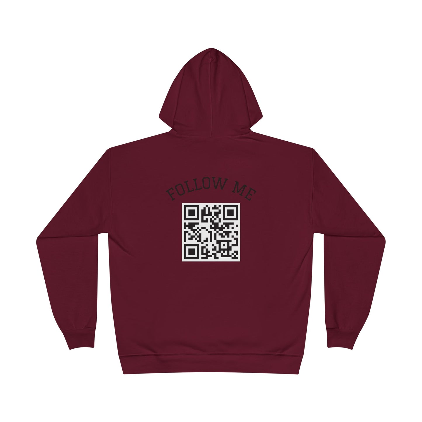 Eco-Friendly Follow Me Hoodie, Unisex Pullover, Sustainable Sweatshirt, Casual Streetwear, Gift for Friends, Everyday Wear