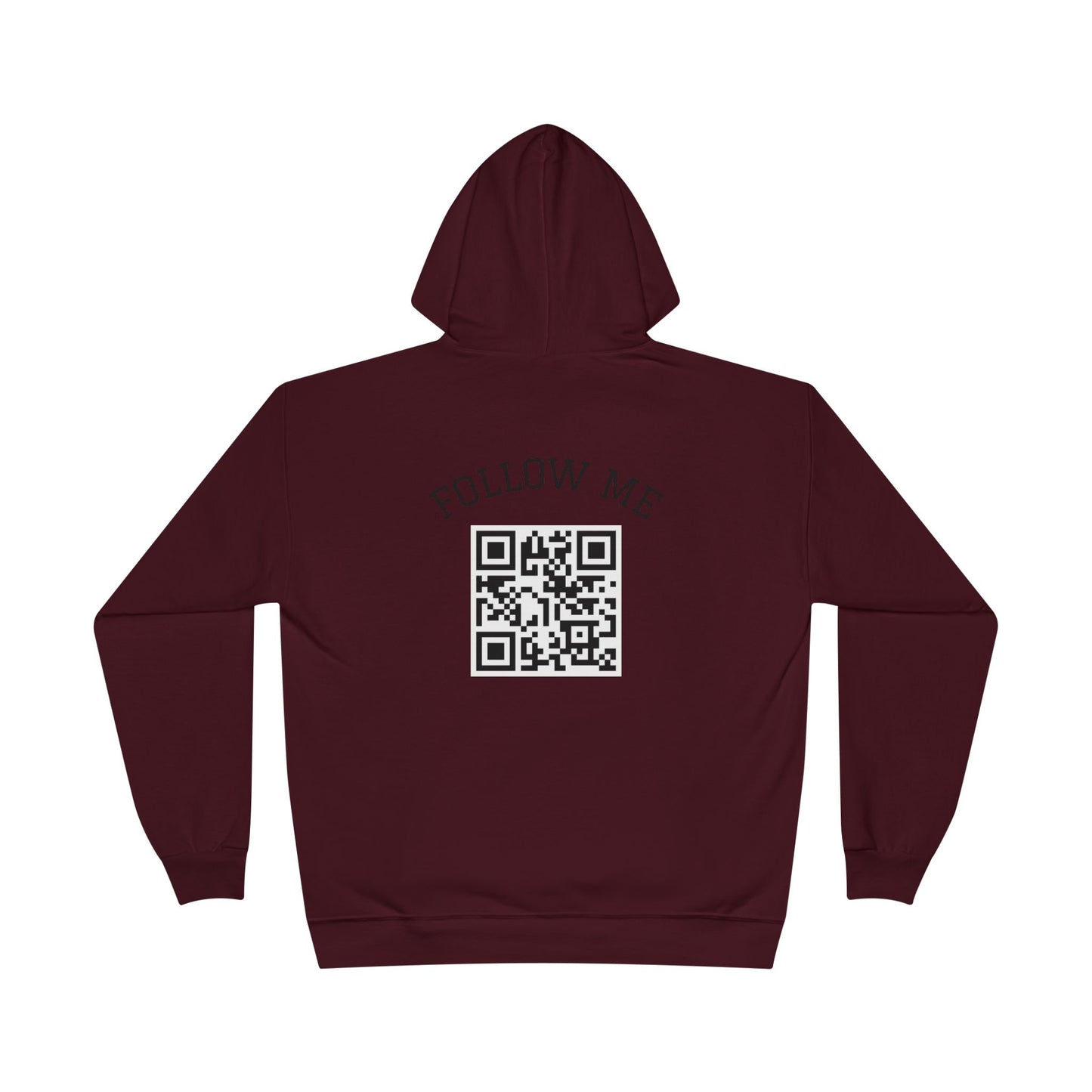 Eco-Friendly Follow Me Hoodie, Unisex Pullover, Sustainable Sweatshirt, Casual Streetwear, Gift for Friends, Everyday Wear