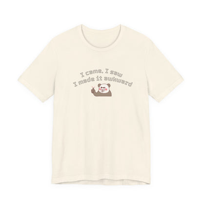 Funny Panda Quote Tee - I Came I Saw I Forgot, Unisex T-Shirt, Gift for Him/Her, Humor Shirt, Cute Animal Tee
