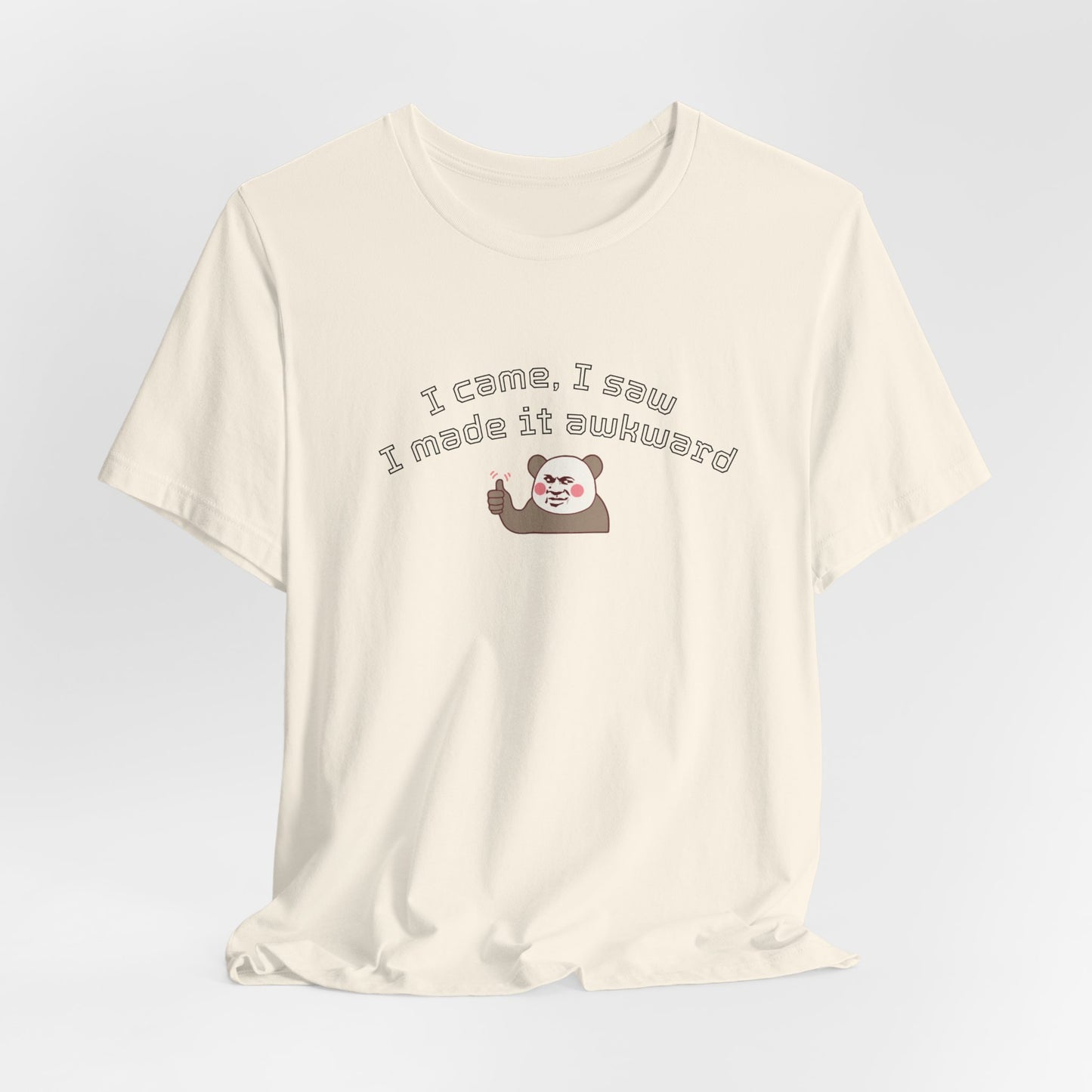 Funny Panda Quote Tee - I Came I Saw I Forgot, Unisex T-Shirt, Gift for Him/Her, Humor Shirt, Cute Animal Tee