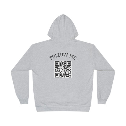 Eco-Friendly Follow Me Hoodie, Unisex Pullover, Sustainable Sweatshirt, Casual Streetwear, Gift for Friends, Everyday Wear