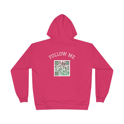 Eco-Friendly Follow Me Hoodie, Unisex Pullover, Sustainable Sweatshirt, Casual Streetwear, Gift for Friends, Everyday Wear