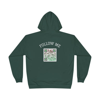 Eco-Friendly Follow Me Hoodie, Unisex Pullover, Sustainable Sweatshirt, Casual Streetwear, Gift for Friends, Everyday Wear