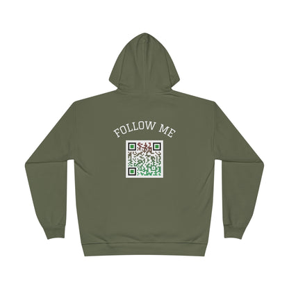 Eco-Friendly Follow Me Hoodie, Unisex Pullover, Sustainable Sweatshirt, Casual Streetwear, Gift for Friends, Everyday Wear