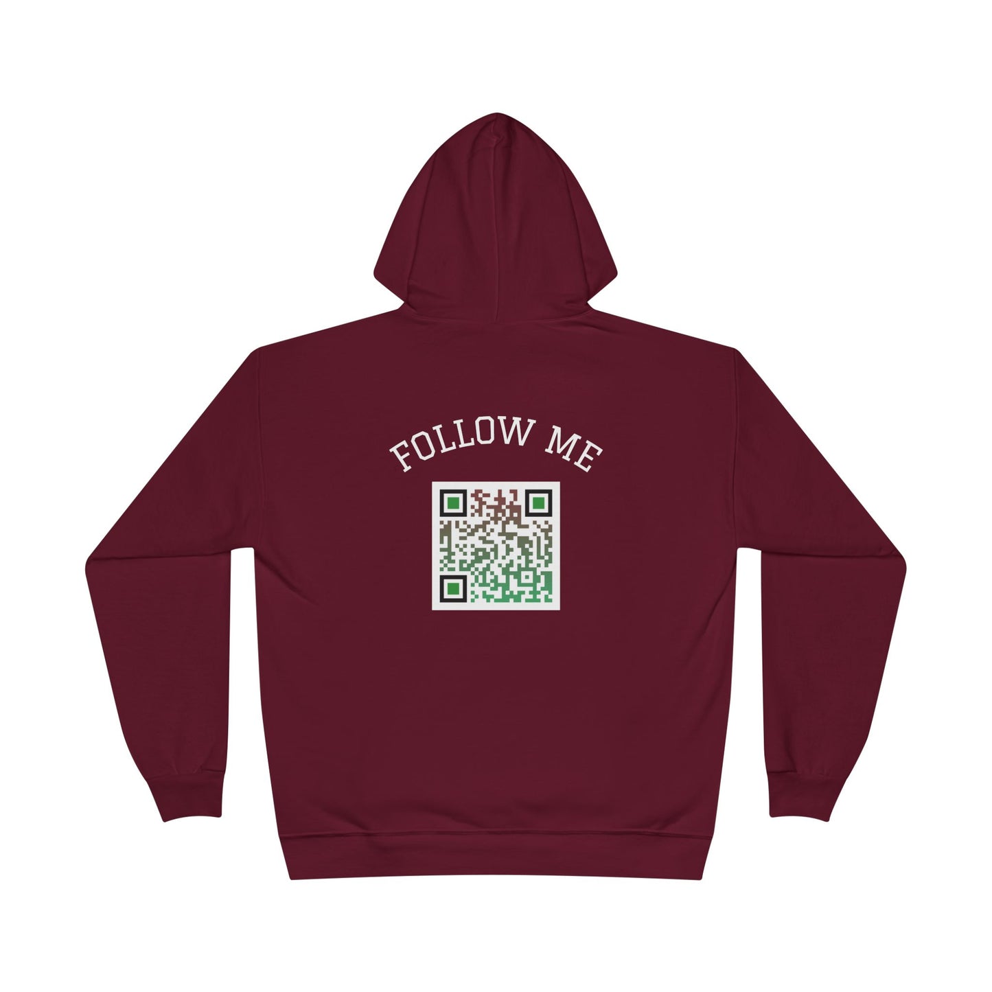 Eco-Friendly Follow Me Hoodie, Unisex Pullover, Sustainable Sweatshirt, Casual Streetwear, Gift for Friends, Everyday Wear