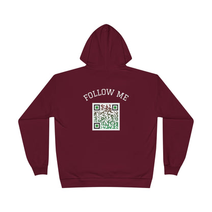 Eco-Friendly Follow Me Hoodie, Unisex Pullover, Sustainable Sweatshirt, Casual Streetwear, Gift for Friends, Everyday Wear