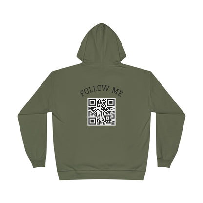 Eco-Friendly Follow Me Hoodie, Unisex Pullover, Sustainable Sweatshirt, Casual Streetwear, Gift for Friends, Everyday Wear