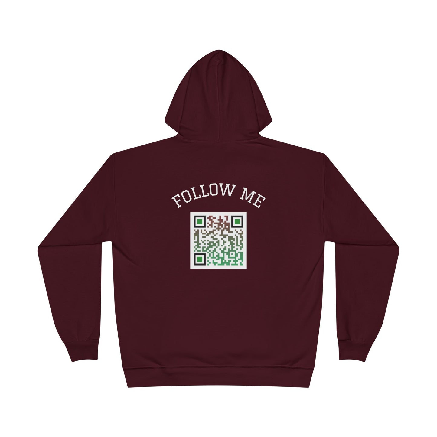 Eco-Friendly Follow Me Hoodie, Unisex Pullover, Sustainable Sweatshirt, Casual Streetwear, Gift for Friends, Everyday Wear