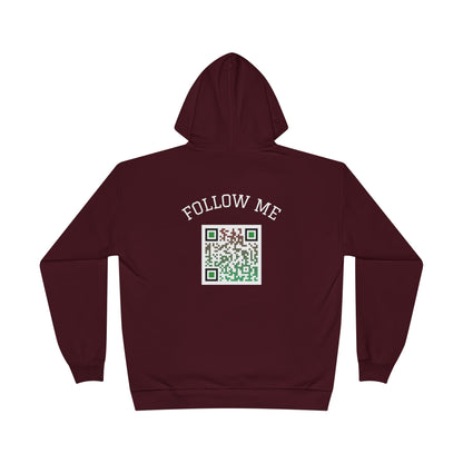 Eco-Friendly Follow Me Hoodie, Unisex Pullover, Sustainable Sweatshirt, Casual Streetwear, Gift for Friends, Everyday Wear