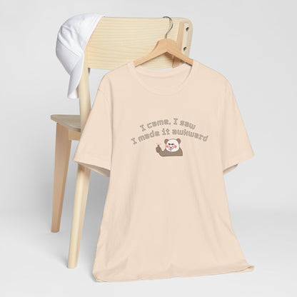 Funny Panda Quote Tee - I Came I Saw I Forgot, Unisex T-Shirt, Gift for Him/Her, Humor Shirt, Cute Animal Tee