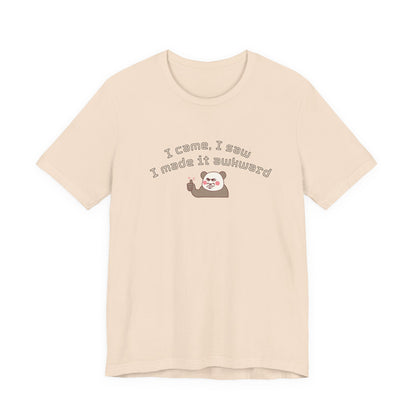 Funny Panda Quote Tee - I Came I Saw I Forgot, Unisex T-Shirt, Gift for Him/Her, Humor Shirt, Cute Animal Tee