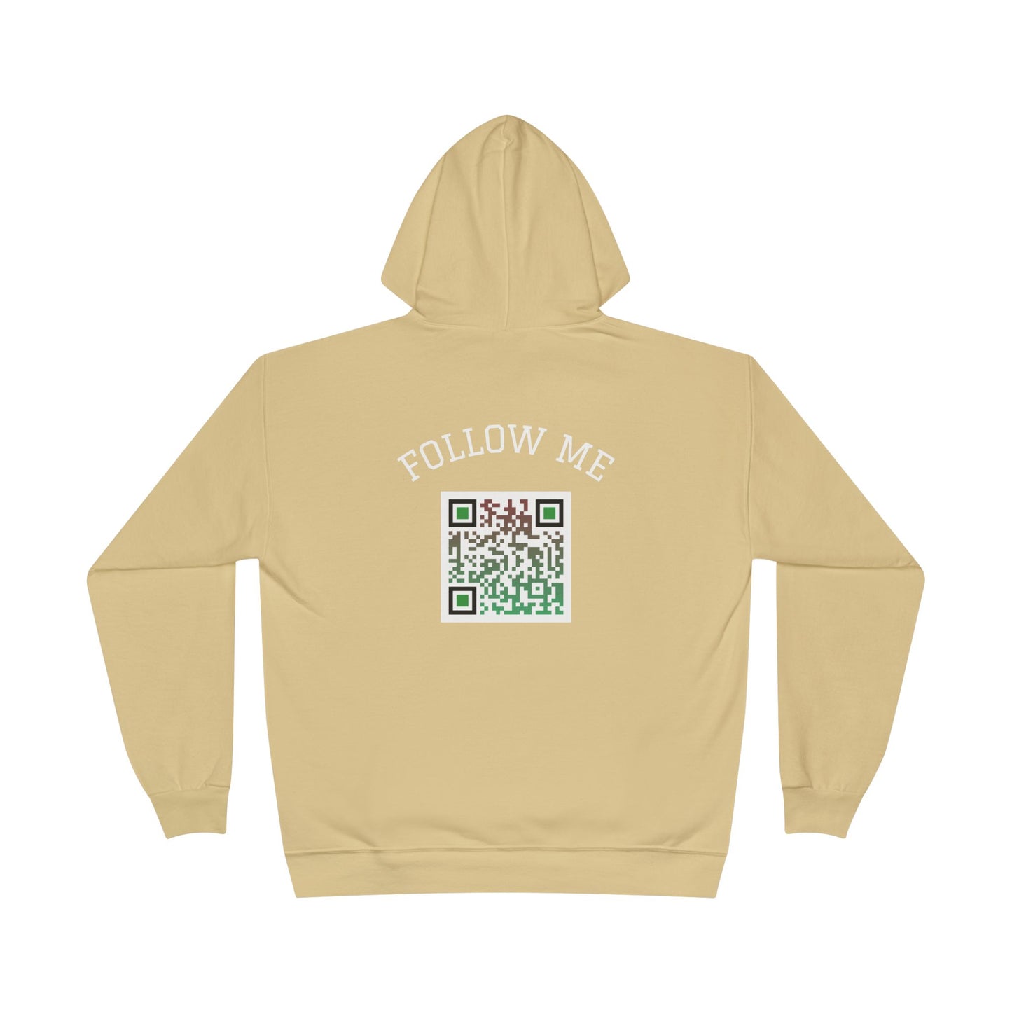 Eco-Friendly Follow Me Hoodie, Unisex Pullover, Sustainable Sweatshirt, Casual Streetwear, Gift for Friends, Everyday Wear