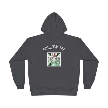 Eco-Friendly Follow Me Hoodie, Unisex Pullover, Sustainable Sweatshirt, Casual Streetwear, Gift for Friends, Everyday Wear