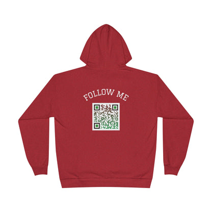 Eco-Friendly Follow Me Hoodie, Unisex Pullover, Sustainable Sweatshirt, Casual Streetwear, Gift for Friends, Everyday Wear